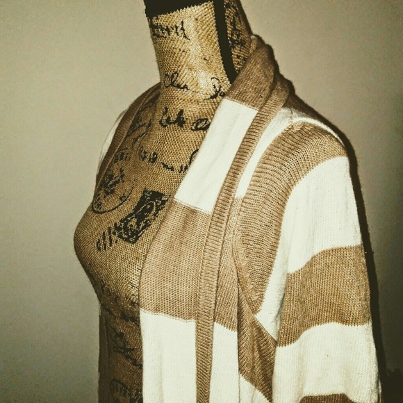 Fall striped cardigan sweater - Picture 4 of 7